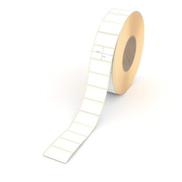 Etikett 45 x 25 mm - Thermopapier weiß permanent - 5000 Etiketten pro Rolle - 76 mm Hülse 