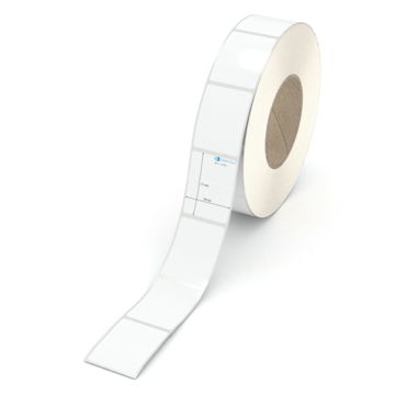 Etikett 39 x 51 mm - Polyester weiß permanent - 2200 Etiketten pro Rolle - 76 mm Hülse 