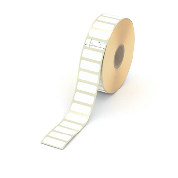 Etikett 25 x 10 mm - Thermopapier weiß permanent - 3000 Etiketten pro Rolle - 25 mm Hülse 