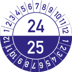 Jahresprüfplakette Doppeljahr - Standard PP-Folie