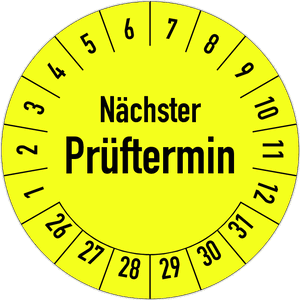 Prüfplakette Nächster Prüftermin