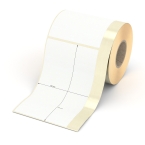 Etikett 105 x 148 mm - Thermopapier weiß permanent - 300 Etiketten pro Rolle - 40 mm Hülse 