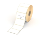 Etikett 50 x 30 mm - Thermo-Papier - weiß - permanent - 25 mm Hülse - 1100 Etiketten je Rolle