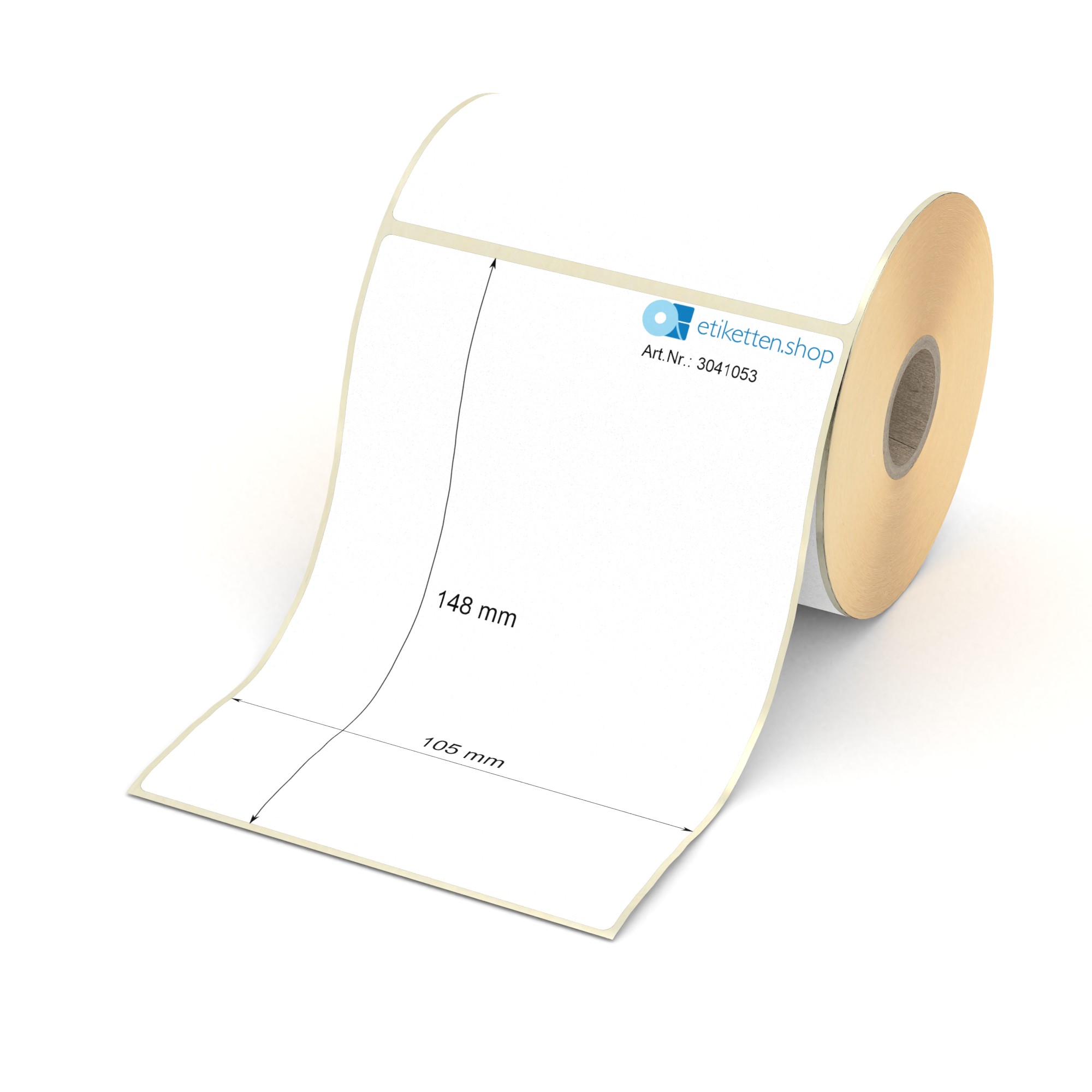 HERMA DHL verzendetiketten op rol, 58301, Thermo eco, wit, perf