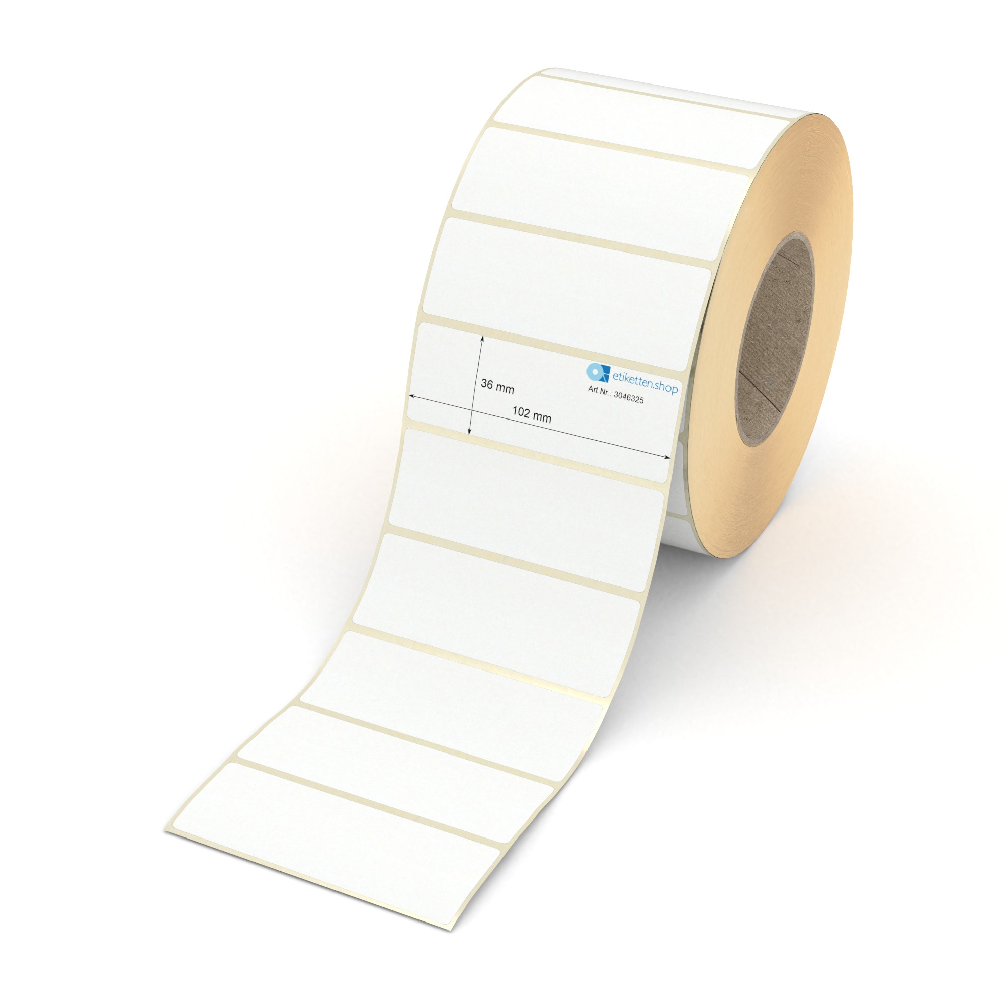 Zega-labels InkJet Etiketten Rolle - 102x76 Mm, 440 Stück, Permanent Haftend