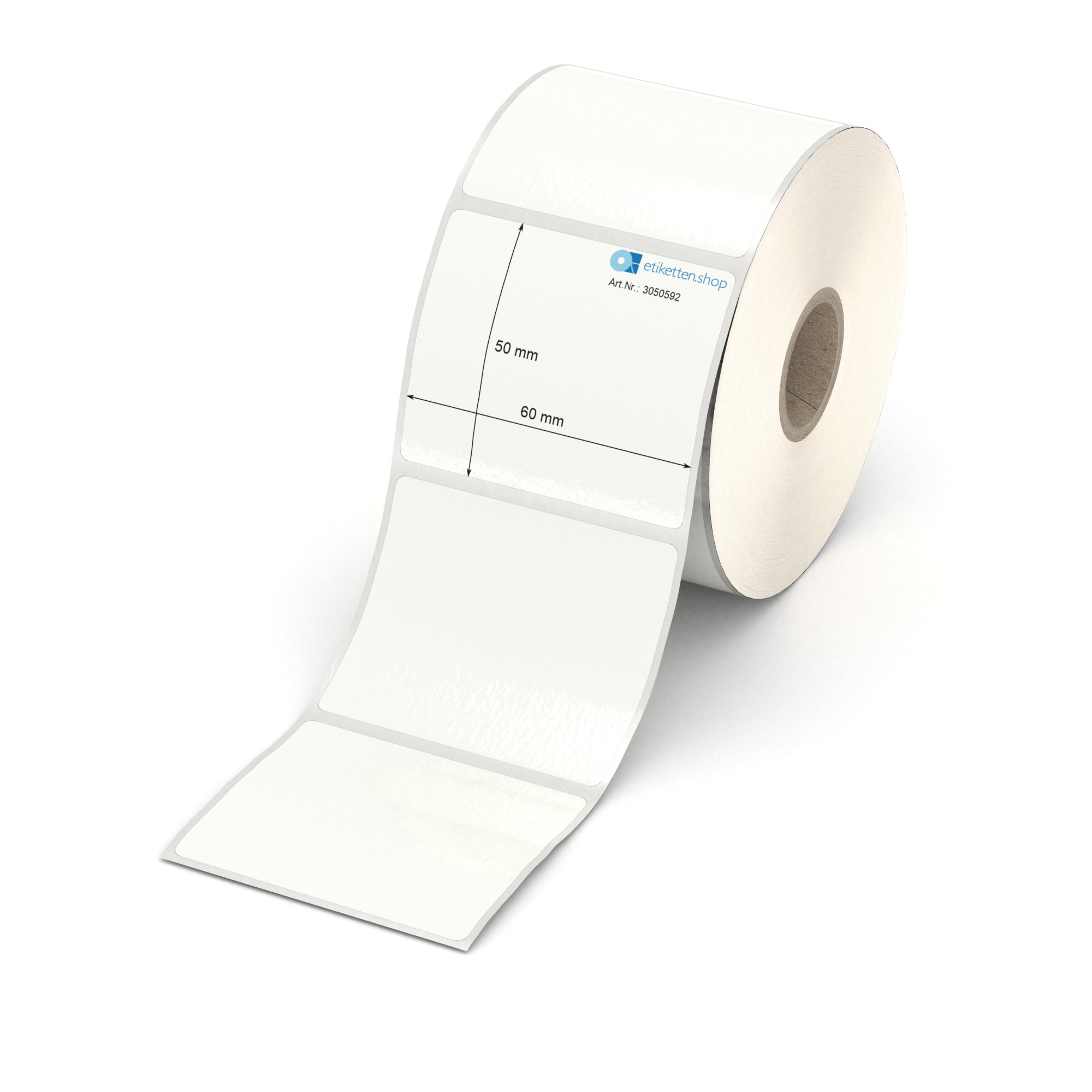 Thermoetiketten 100x70 500Stck auf der Rolle, Hülsenkern 40 mm
