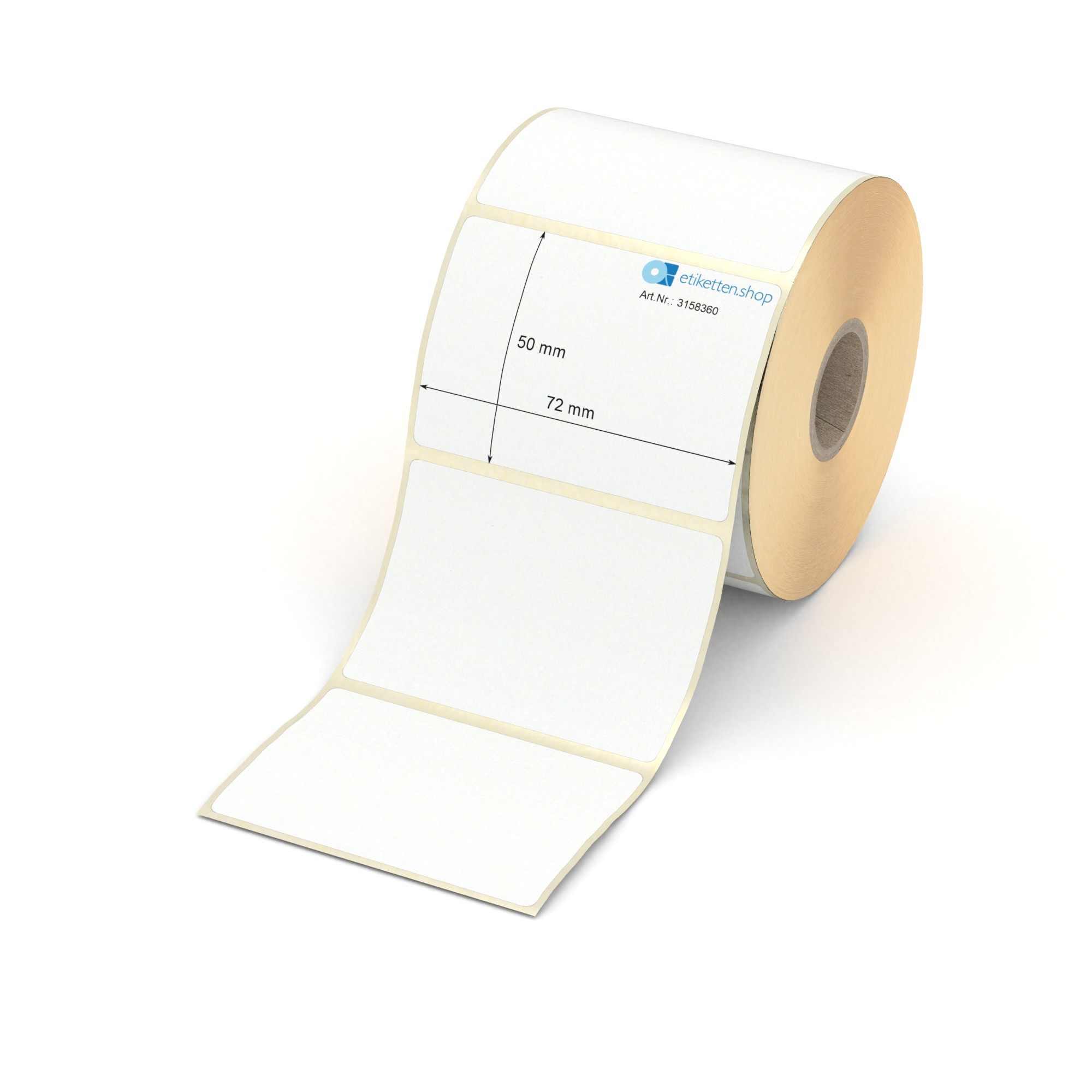 etiketten.shop | Etikett 72 x 50 mm - Transferpapier weiß leicht ...