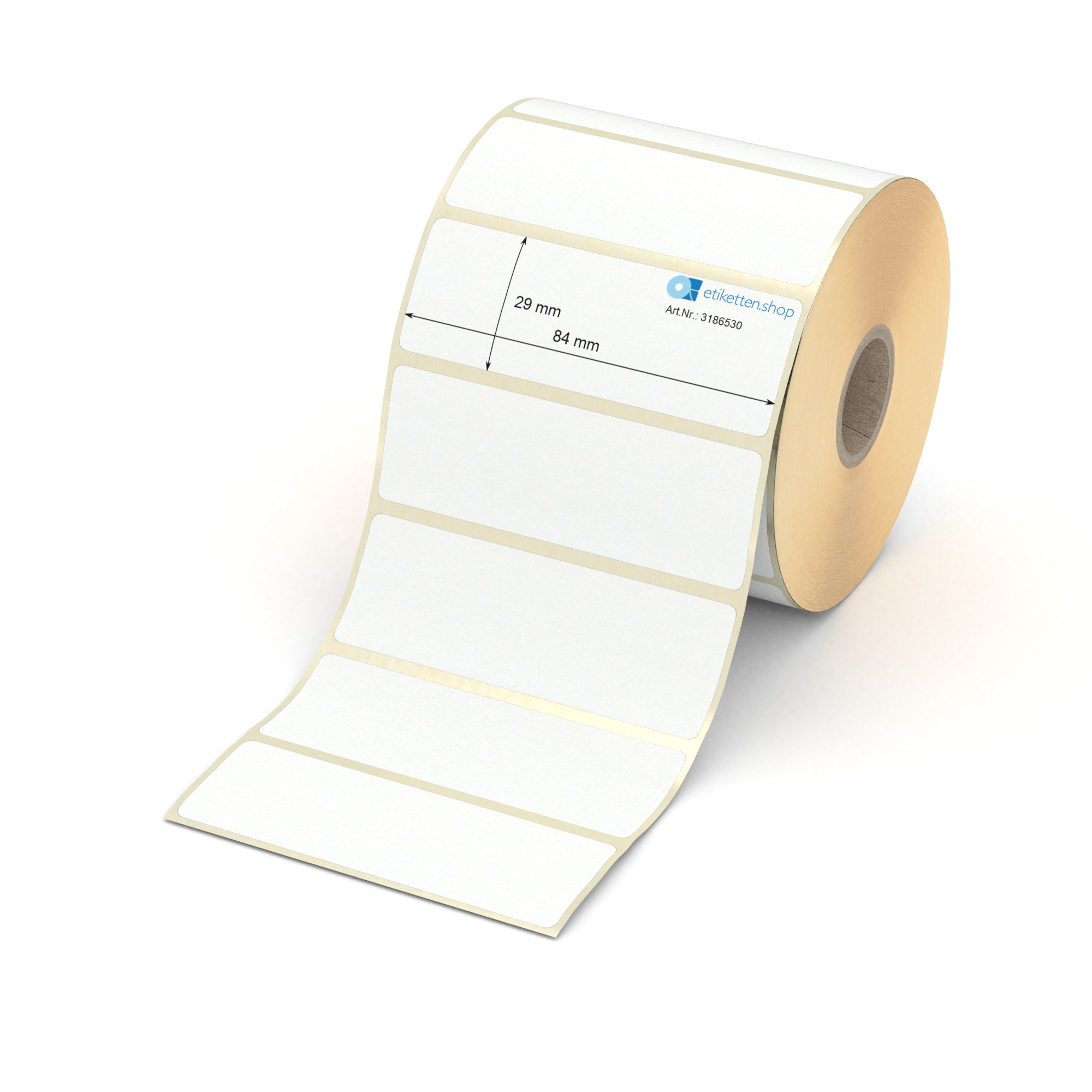 Produktbild von QS-Etiketten „Geprüft“ – 38x23 Mm, 1000 Stück Auf Rolle, Polyethylen, Ablösbar, Weiß-grün