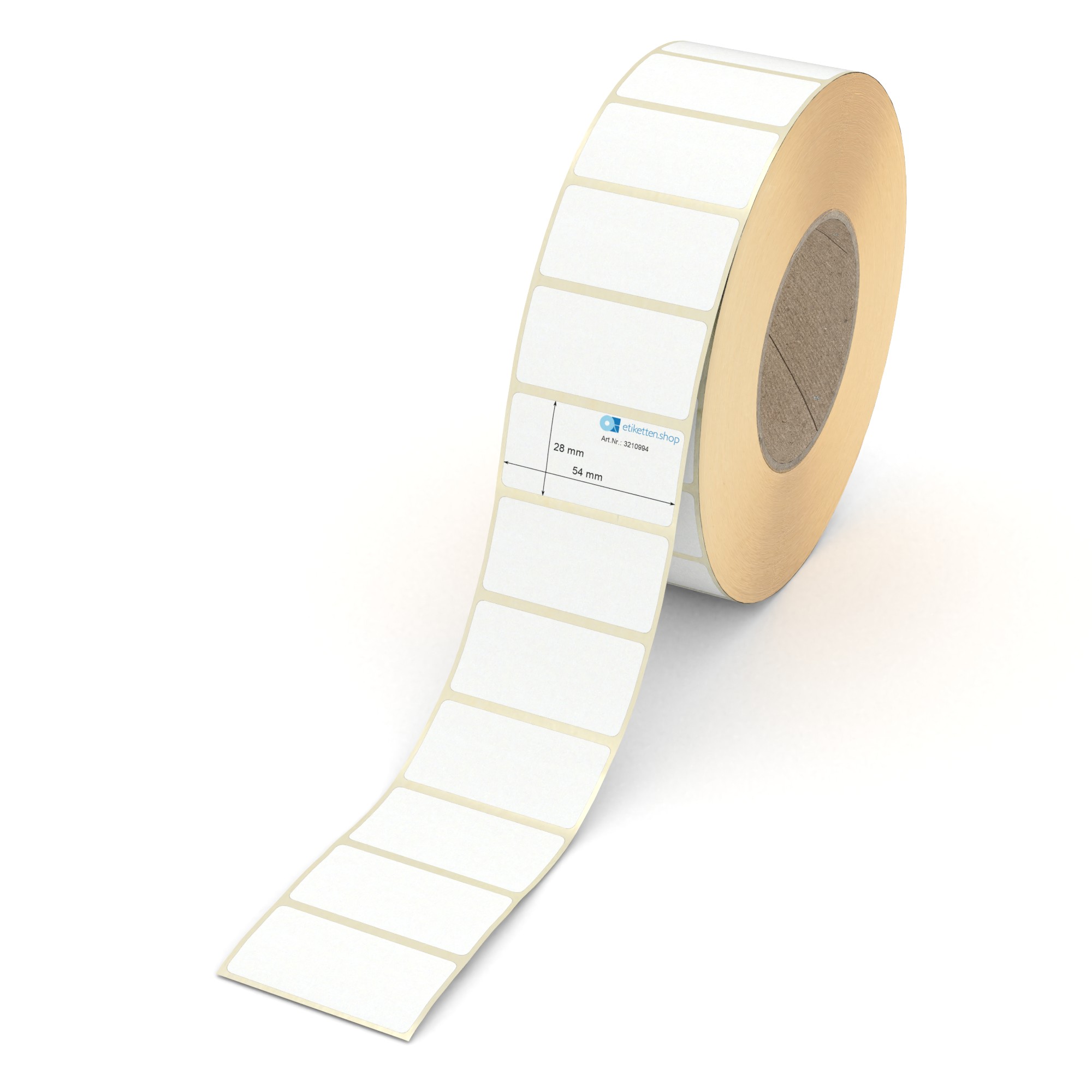 etiketten.shop | Etikett 54 x 28 mm - Transferpapier weiß permanent ...