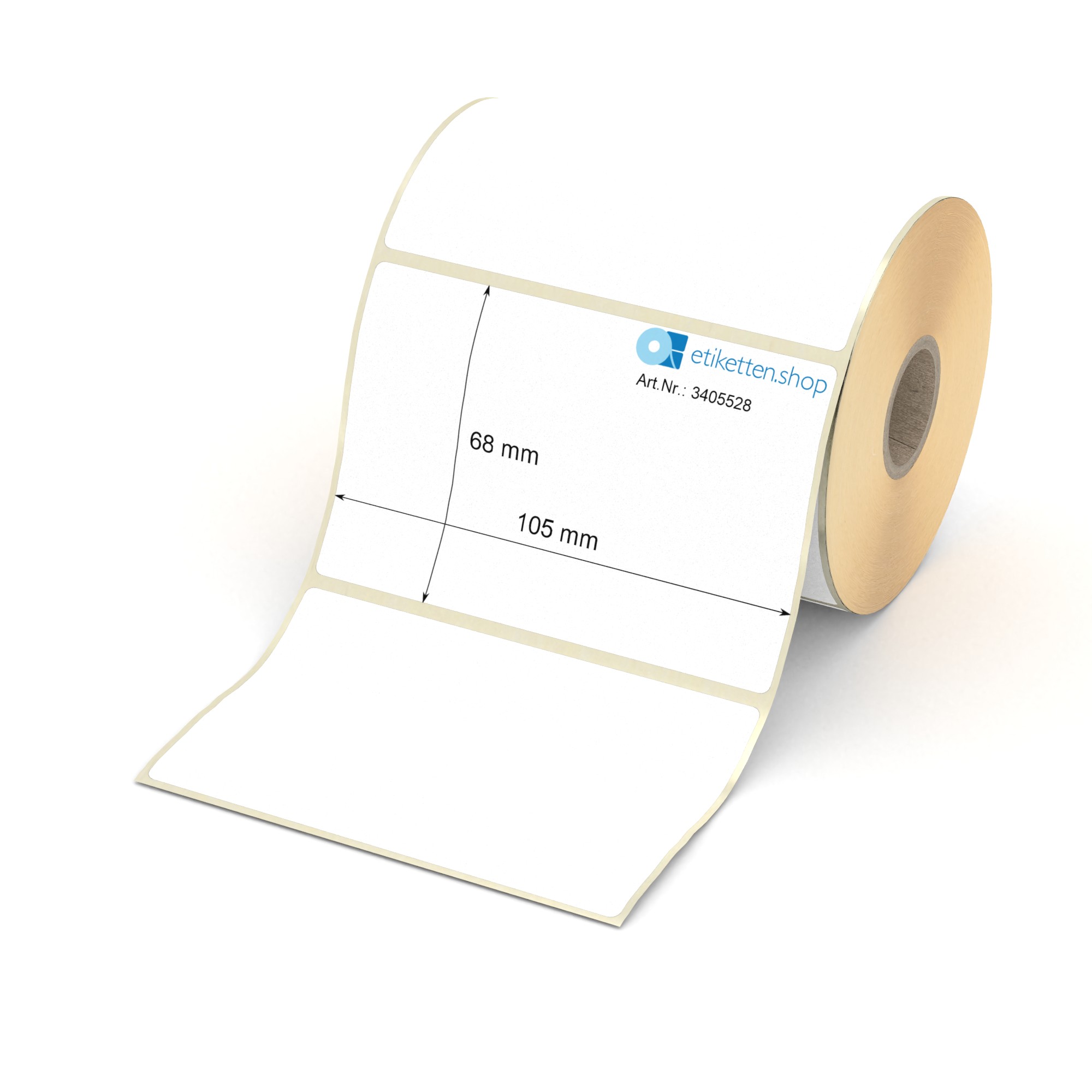 Thermo Etiketten Auf Rolle - 50 X 50 Mm - 1000 Stck - Thermo Direkt Zebra Etc