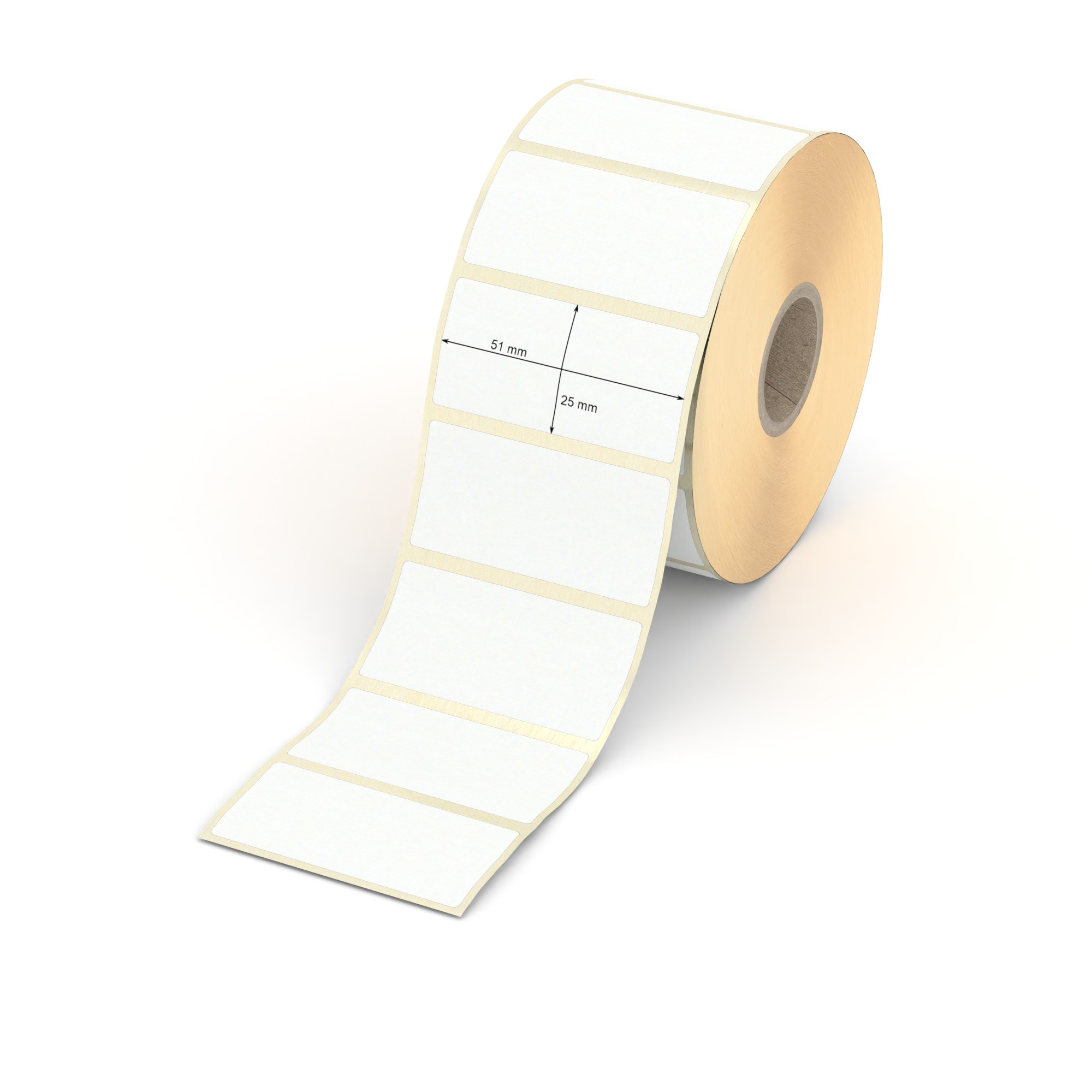 Typenschilder/Polyester Etiketten - 89 x 36 mm - 1.000 Stück - silber