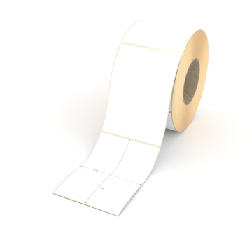 Etikett 105 x 148 mm - Thermopapier weiß permanent - 900 Etiketten pro Rolle - 76 mm Hülse 