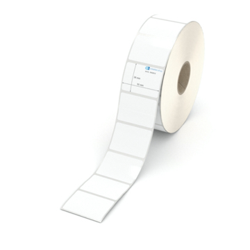 Etikett 50 x 36 mm - Polyester weiß permanent - 3000 Etiketten pro Rolle - 40 mm Hülse 
