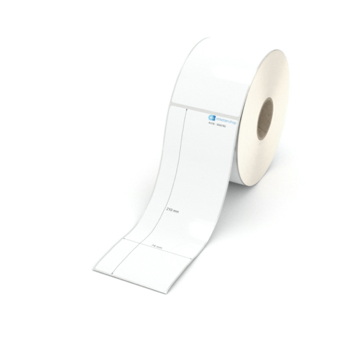 Etikett 74 x 210 mm - Polyester weiß permanent - 500 Etiketten pro Rolle - 40 mm Hülse 