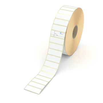 Etikett 45 x 16 mm - Transferpapier weiß leicht ablösbar - 6000 Etiketten pro Rolle - 40 mm Hülse 