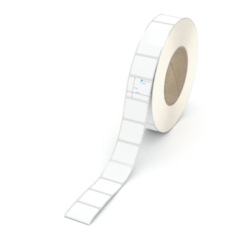 Etikett 30 x 25 mm - Polyester weiß permanent - 3500 Etiketten pro Rolle - 76 mm Hülse 