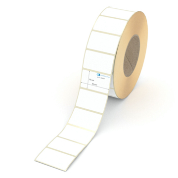 Etikett 54 x 32 mm - Thermo-Papier - weiß - permanent - 76 mm Hülse - 3000 Etiketten je Rolle
