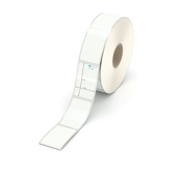Etikett 25 x 40 mm - PE-Folie weiß permanent - 900 Etiketten pro Rolle - 25 mm Hülse