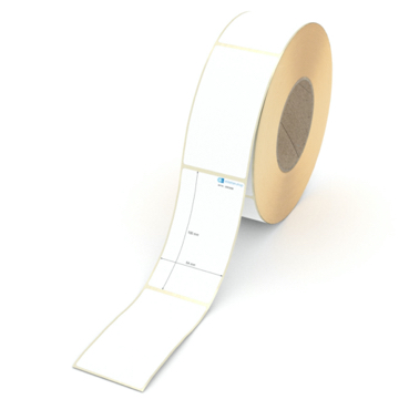 Etikett 54 x 100 mm - Thermo-Papier - weiß - permanent - 76 mm Hülse - 1100 Etiketten je Rolle