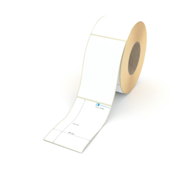 Etikett 85 x 143 mm - Thermopapier weiß leicht ablösbar - 800 Etiketten pro Rolle - 76 mm Hülse 