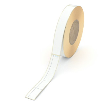 Etikett 25 x 170 mm - Transferpapier weiß leicht ablösbar - 600 Etiketten pro Rolle - 76 mm Hülse 