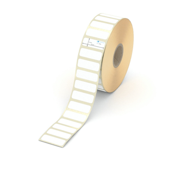 Etikett 28 x 10 mm - Thermopapier weiß leicht ablösbar - 3000 Etiketten pro Rolle - 25 mm Hülse 
