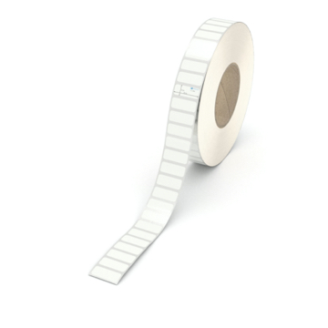 Etikett 30 x 12 mm - PE-Folie weiß permanent - 8000 Etiketten pro Rolle - 76 mm Hülse 