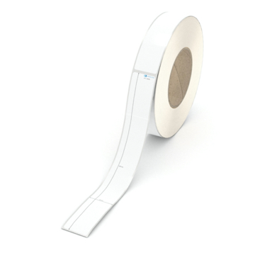 Etikett 30 x 238 mm - Polyester weiß permanent - 450 Etiketten pro Rolle - 76 mm Hülse 