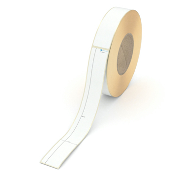 Etikett 31 x 250 mm - Transferpapier weiß permanent - 450 Etiketten pro Rolle - 76 mm Hülse 