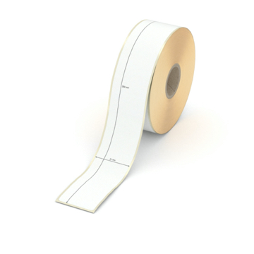 Etikett 31 x 250 mm - Transferpapier weiß leicht ablösbar - 150 Etiketten pro Rolle - 25 mm Hülse 