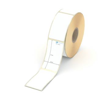 Etikett 32 x 57 mm - Thermopapier weiß leicht ablösbar - 600 Etiketten pro Rolle - 25 mm Hülse 