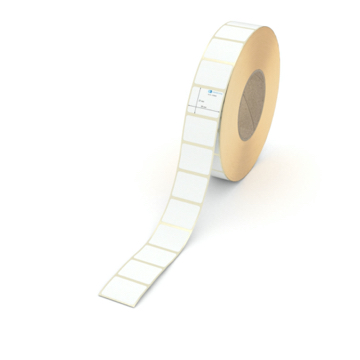 Etikett 35 x 27 mm - Transferpapier weiß leicht ablösbar - 4000 Etiketten pro Rolle - 76 mm Hülse 