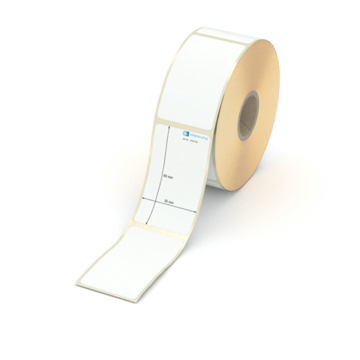 Etikett 35 x 60 mm - Transferpapier weiß leicht ablösbar - 600 Etiketten pro Rolle - 25 mm Hülse 