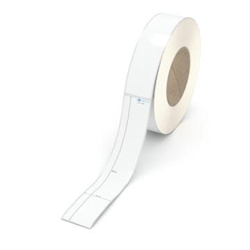 Etikett 35 x 200 mm - Polyester weiß permanent - 500 Etiketten pro Rolle - 76 mm Hülse 