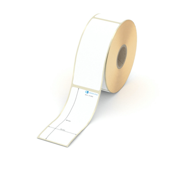 Etikett 36 x 89 mm - Thermopapier weiß leicht ablösbar - 400 Etiketten pro Rolle - 25 mm Hülse 