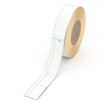 Etikett 37 x 215 mm - Transferpapier weiß permanent - 500 Etiketten pro Rolle - 76 mm Hülse 