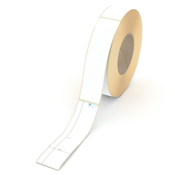 Etikett 39 x 155 mm - Thermopapier weiß leicht ablösbar - 700 Etiketten pro Rolle - 76 mm Hülse 