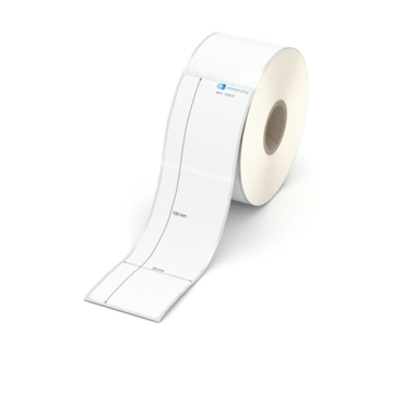 Etikett 40 x 150 mm - Polyester weiß permanent - 250 Etiketten pro Rolle - 25 mm Hülse 