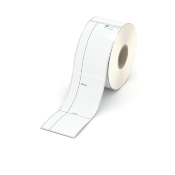 Etikett 41 x 163 mm - Polyester weiß permanent - 200 Etiketten pro Rolle - 25 mm Hülse 