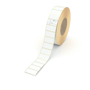 Etikett 43 x 22 mm - Transferpapier weiß leicht ablösbar - 4500 Etiketten pro Rolle - 76 mm Hülse 