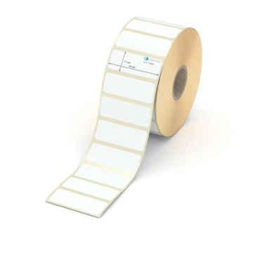 Etikett 45 x 17 mm - Transferpapier weiß leicht ablösbar - 2000 Etiketten pro Rolle - 25 mm Hülse 