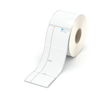 Etikett 45 x 134 mm - Polyester weiß permanent - 250 Etiketten pro Rolle - 25 mm Hülse 