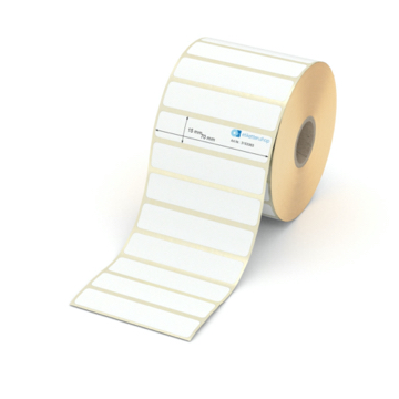 Etikett 70 x 15 mm - Transferpapier weiß leicht ablösbar - 2200 Etiketten pro Rolle - 25 mm Hülse 