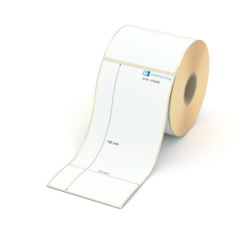 Etikett 70 x 145 mm - Transferpapier weiß leicht ablösbar - 250 Etiketten pro Rolle - 25 mm Hülse 