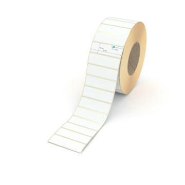 Etikett 72 x 22 mm - Transferpapier weiß leicht ablösbar - 4500 Etiketten pro Rolle - 76 mm Hülse 