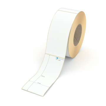 Etikett 72 x 164 mm - Transferpapier weiß permanent - 700 Etiketten pro Rolle - 76 mm Hülse 