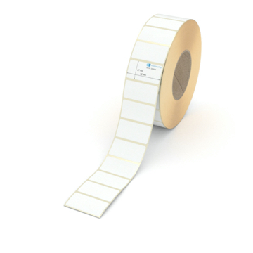 Etikett 52 x 27 mm - Transferpapier weiß leicht ablösbar - 4000 Etiketten pro Rolle - 76 mm Hülse 