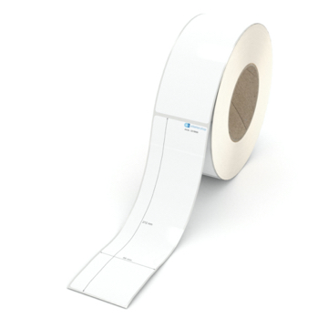 Etikett 56 x 212 mm - Polyester weiß permanent - 500 Etiketten pro Rolle - 76 mm Hülse 