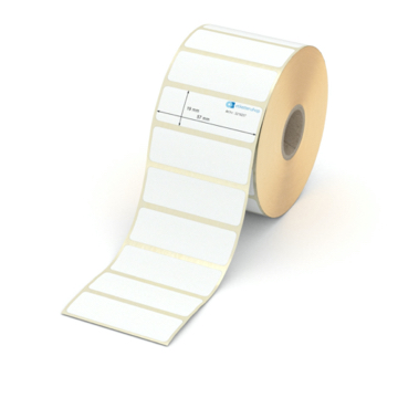 Etikett 57 x 19 mm - Transferpapier weiß leicht ablösbar - 1800 Etiketten pro Rolle - 25 mm Hülse 