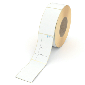 Etikett 59 x 103 mm - Transferpapier weiß permanent - 1100 Etiketten pro Rolle - 76 mm Hülse 
